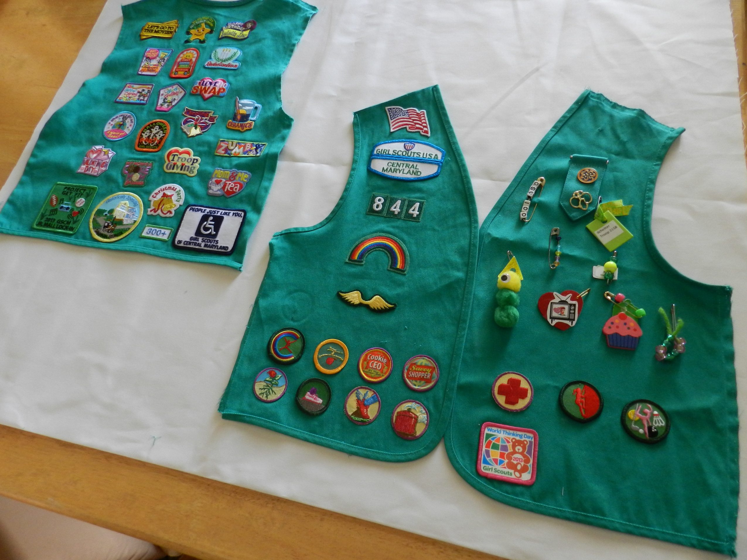 Cadette Girl Scout Vest Patch Placement
