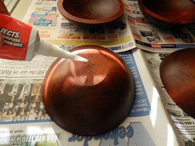 Using Wooden Bowls to Make Candle Holders