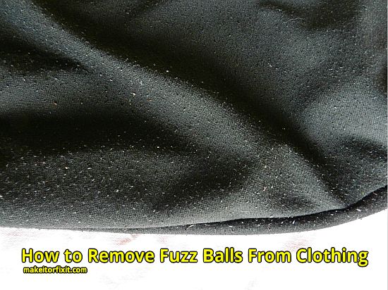 remove lint balls from clothes