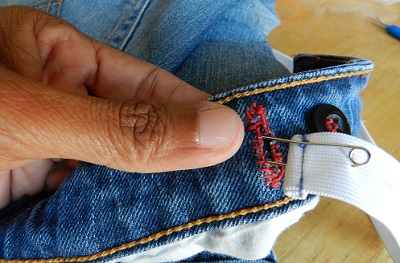 How To Make An Adjustable Waistband in Jeans