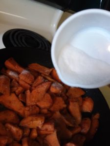Pan Fried Sweet Potatoes